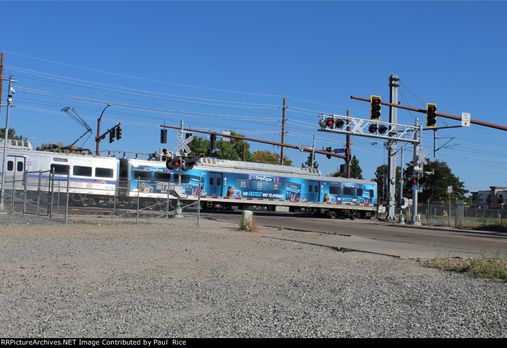 Denver's Light rail Passing  By